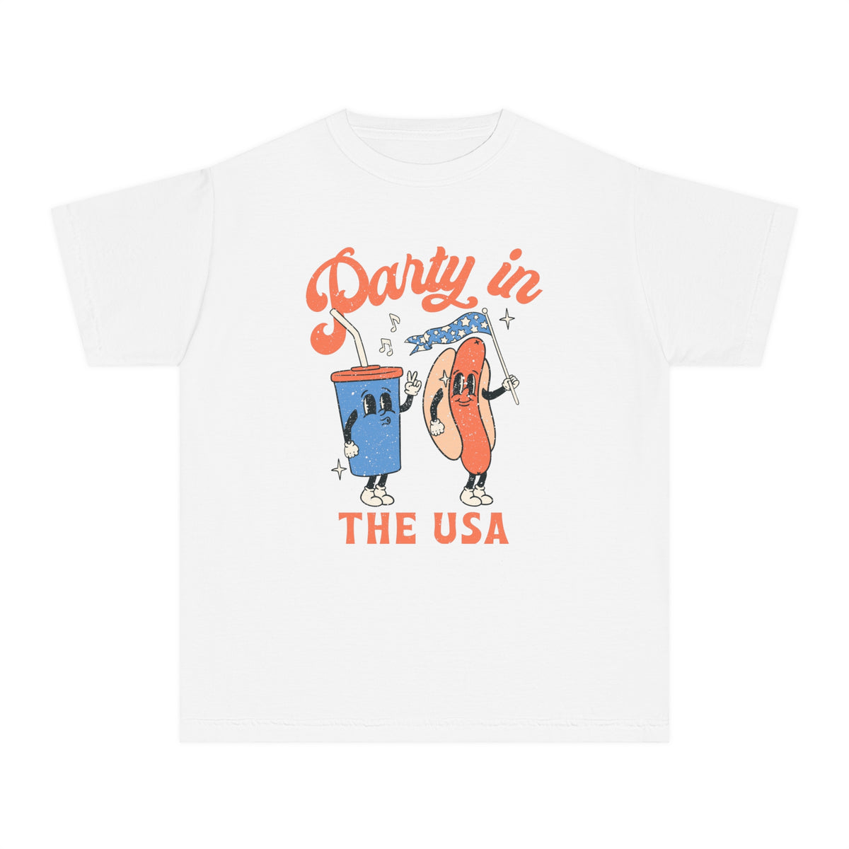 Party In The USA Comfort Colors Youth Midweight Tee