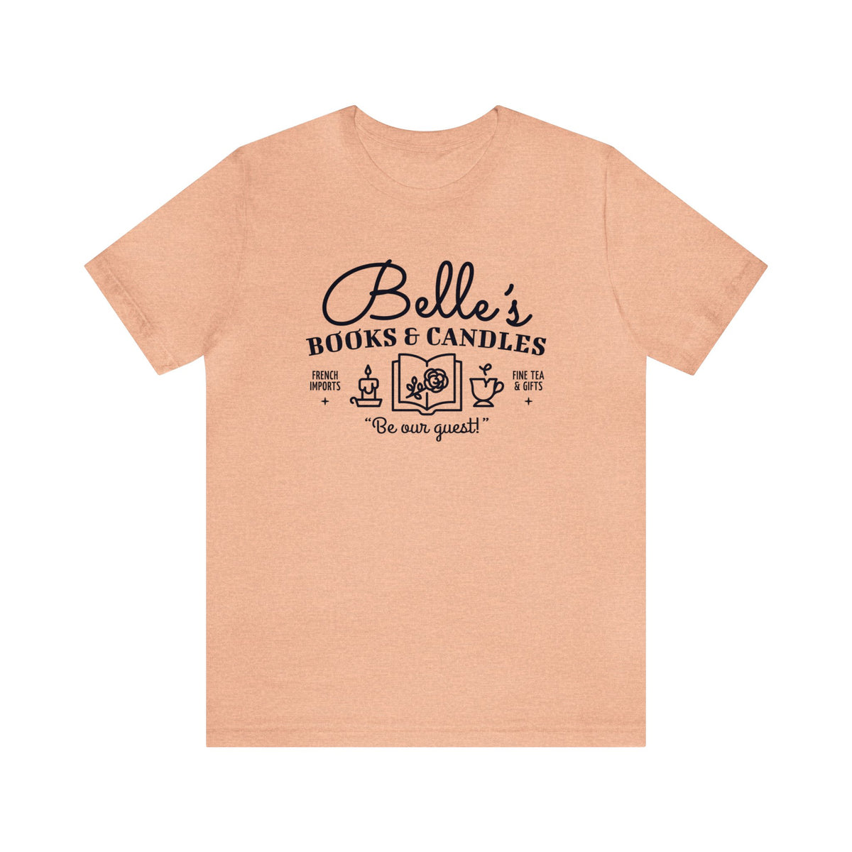 Belle’s Books & Candles Bella Canvas Unisex Jersey Short Sleeve Tee