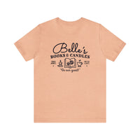 Belle’s Books & Candles Bella Canvas Unisex Jersey Short Sleeve Tee