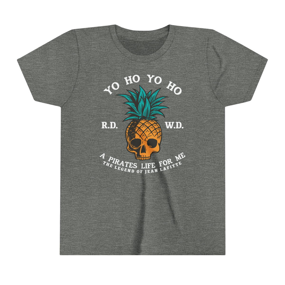 Yo Ho Pirates Life For Me Bella Canvas Youth Short Sleeve Tee