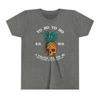 Yo Ho Pirates Life For Me Bella Canvas Youth Short Sleeve Tee