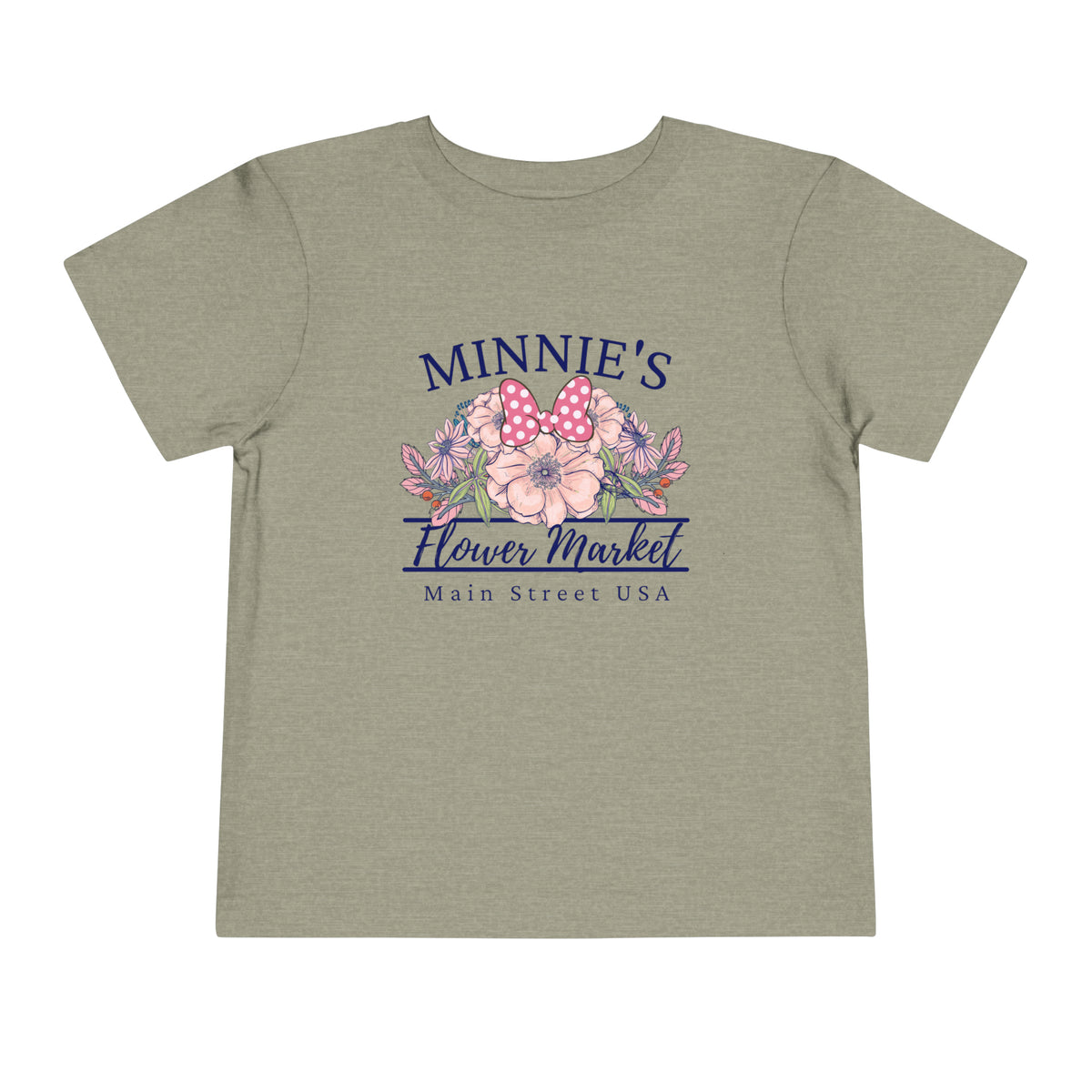 Minnie's Flower Market Bella Canvas Toddler Short Sleeve Tee