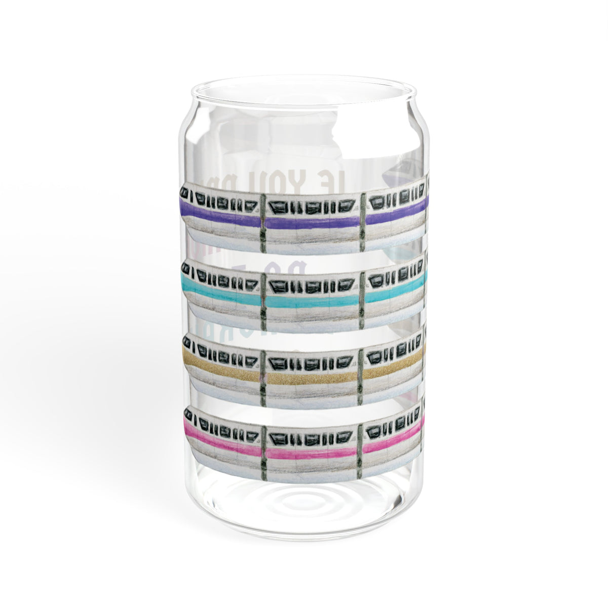 If You Drink Don't Drive Do The Monorail Crawl Sipper Glass, 16oz