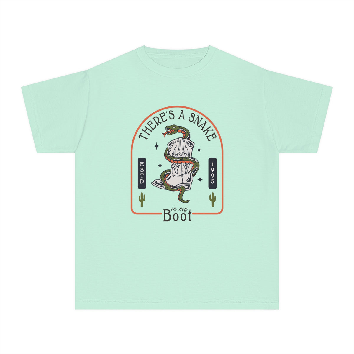 There's A Snake In My Boot Comfort Colors Youth Midweight Tee