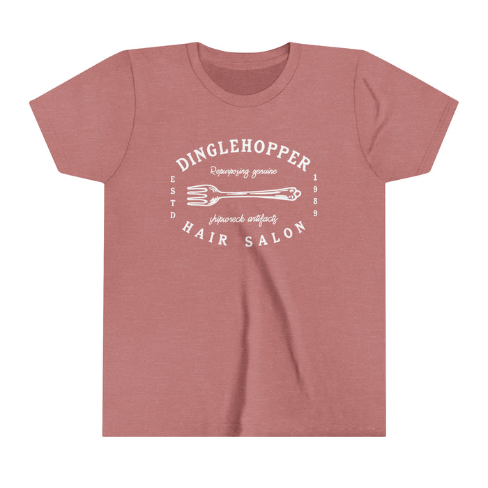 Dinglehopper Hair Salon Bella Canvas Youth Short Sleeve Tee