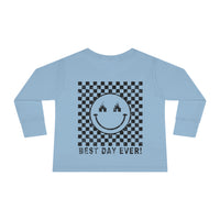 Best Day Ever Rabbit Skins Toddler Long Sleeve Tee