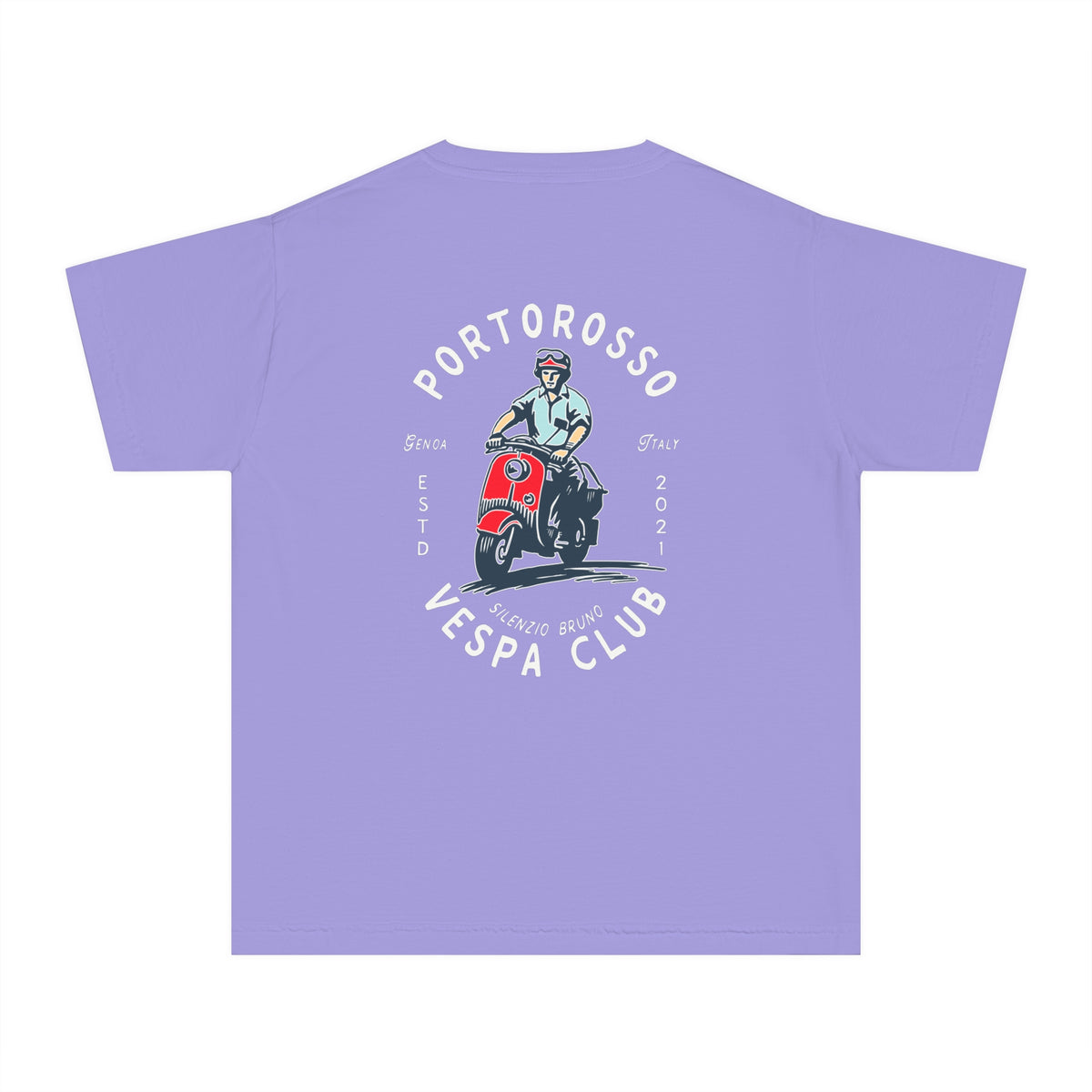 Portorosso Vespa Club Comfort Colors Youth Midweight Tee