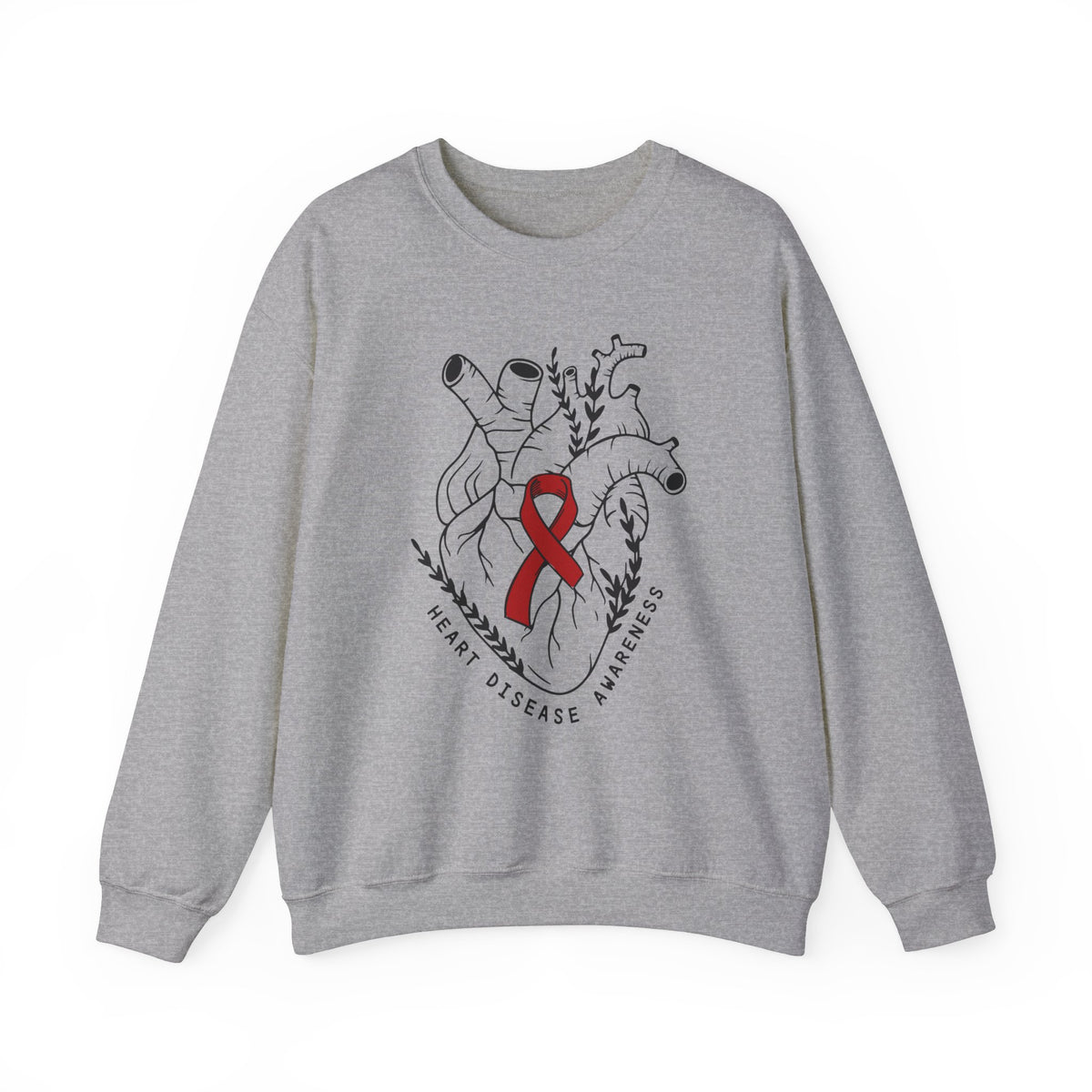 Heart Disease Awareness Gildan Unisex Heavy Blend™ Crewneck Sweatshirt