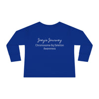 Joey's Journey Chromosome 6q Deletion Awareness Rabbit Skins Toddler Long Sleeve Tee
