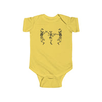 Dancing Skeletons with Ears Rabbit Skins Infant Fine Jersey Bodysuit