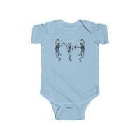 Dancing Skeletons with Ears Rabbit Skins Infant Fine Jersey Bodysuit