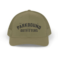 Parkbound Outfitters Snapback Trucker Cap - Stylish Gray & White Hat for Outdoor Adventures