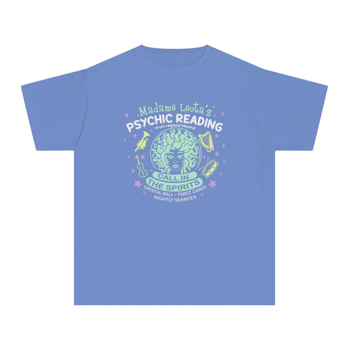 Madame Leota’s Psychic Readings Comfort Colors Youth Midweight Tee