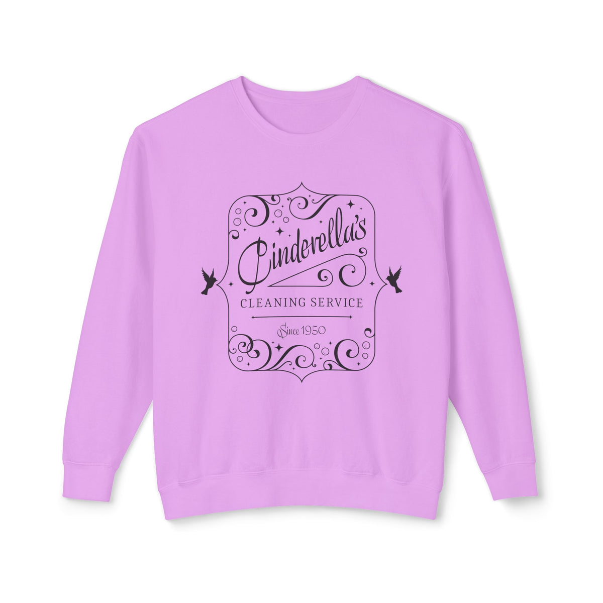 Cinderella's Cleaning Service Unisex Lightweight Comfort Colors Crewneck Sweatshirt