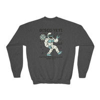Disco Yeti Gildan Youth Crewneck Sweatshirt