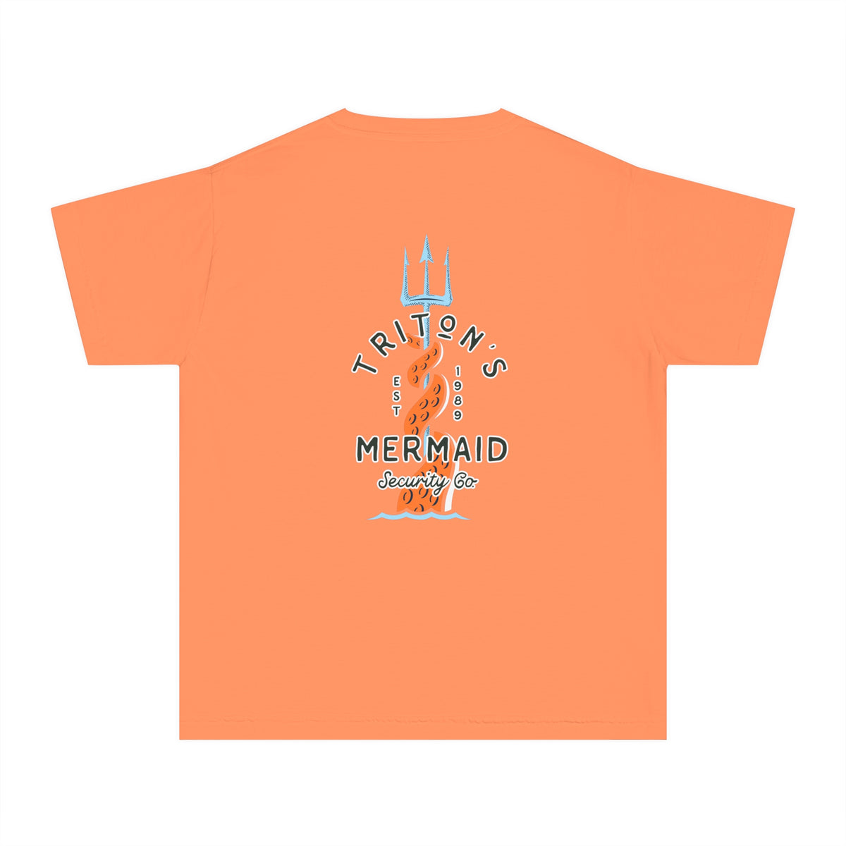 Triton's Mermaid Security Comfort Colors Youth Midweight Tee