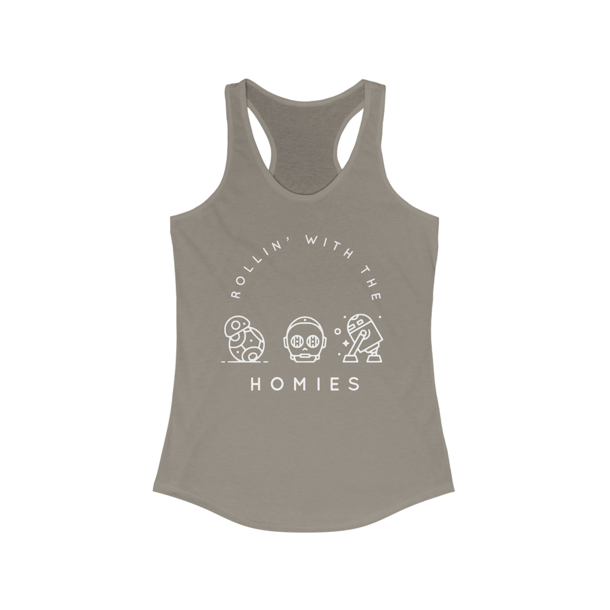 Rollin' With The Homies Women's Ideal Racerback Tank