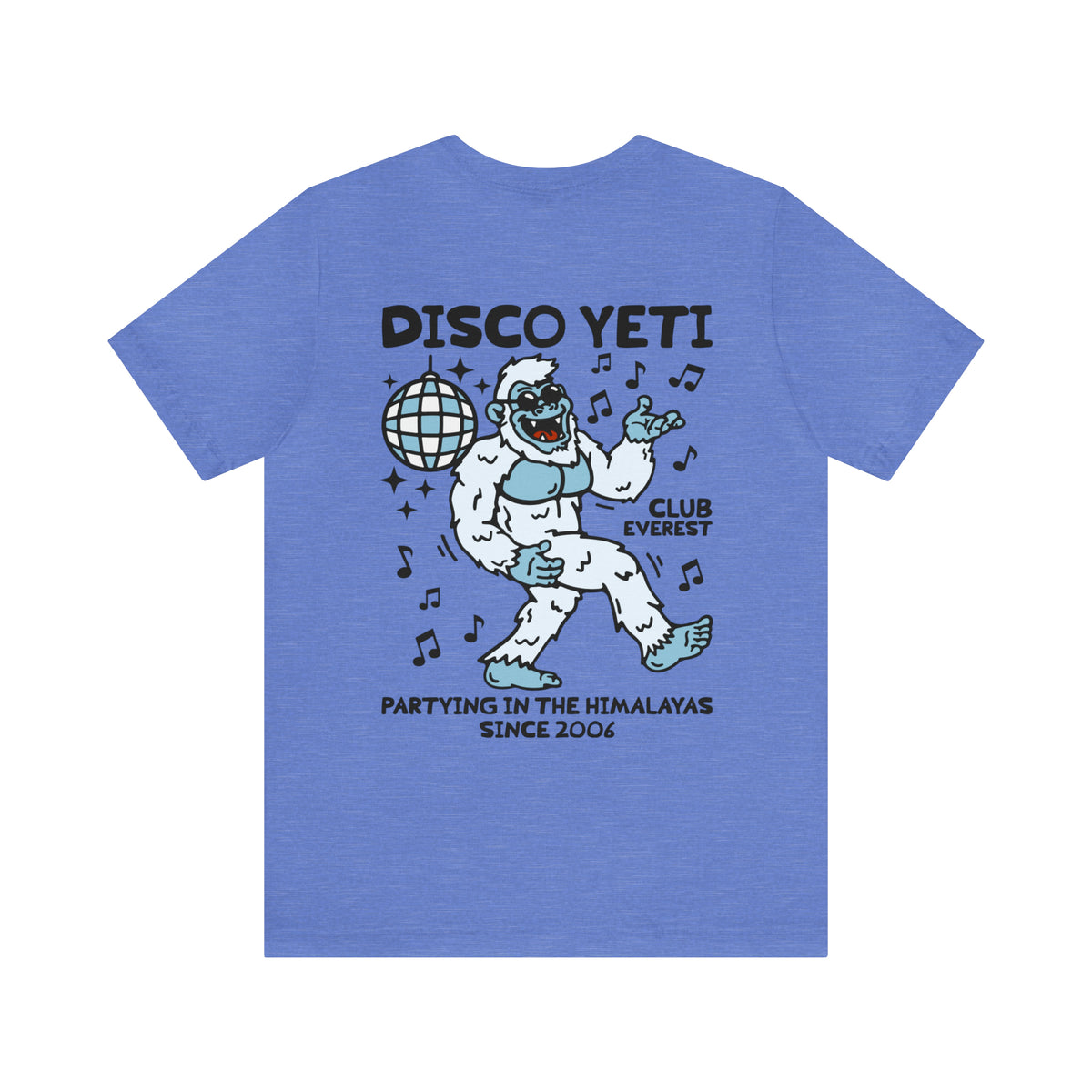 Disco Yeti Bella Canvas Unisex Jersey Short Sleeve Tee