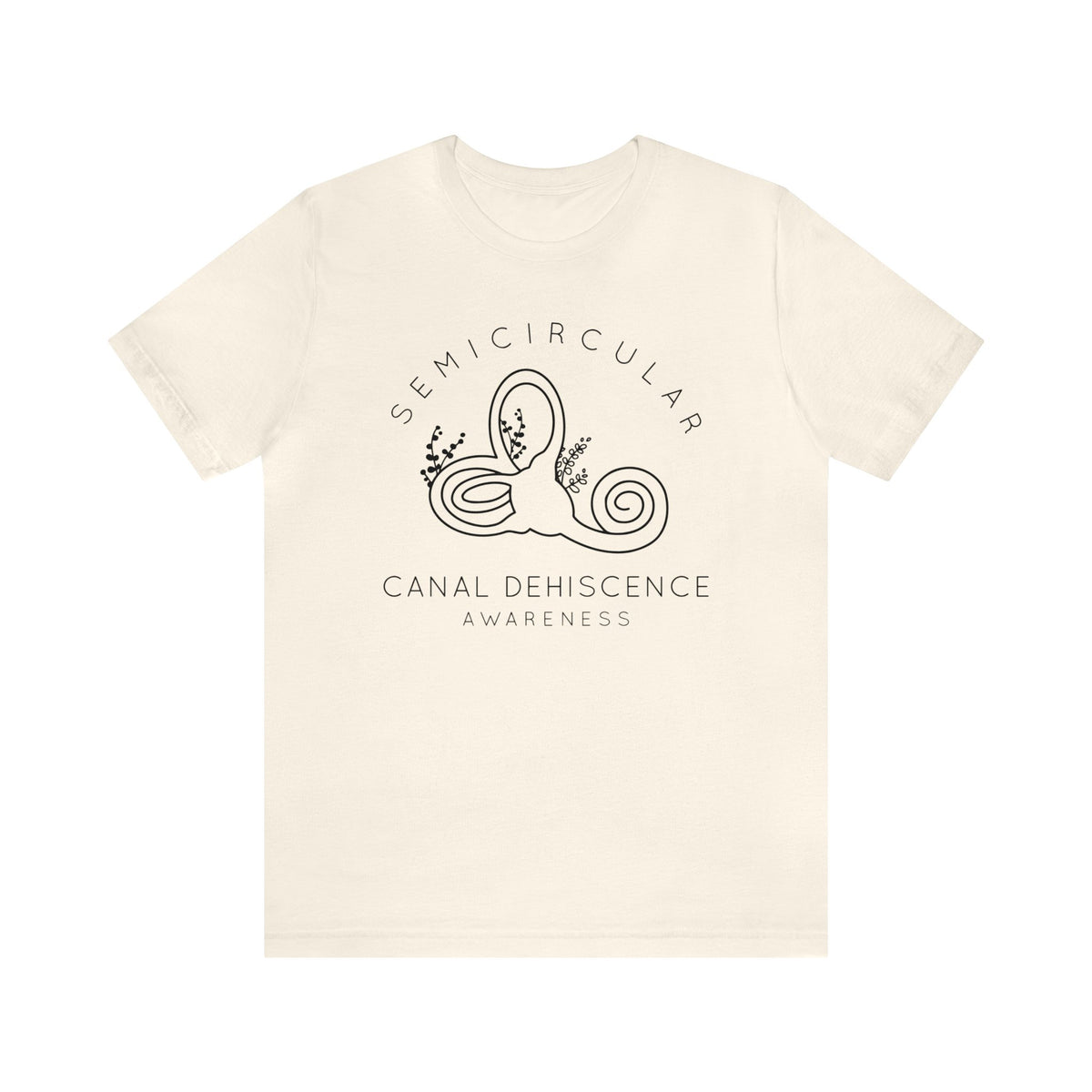 Semicircular Canal Dehiscence Awareness Awareness Bella Canvas Unisex Jersey Short Sleeve Tee
