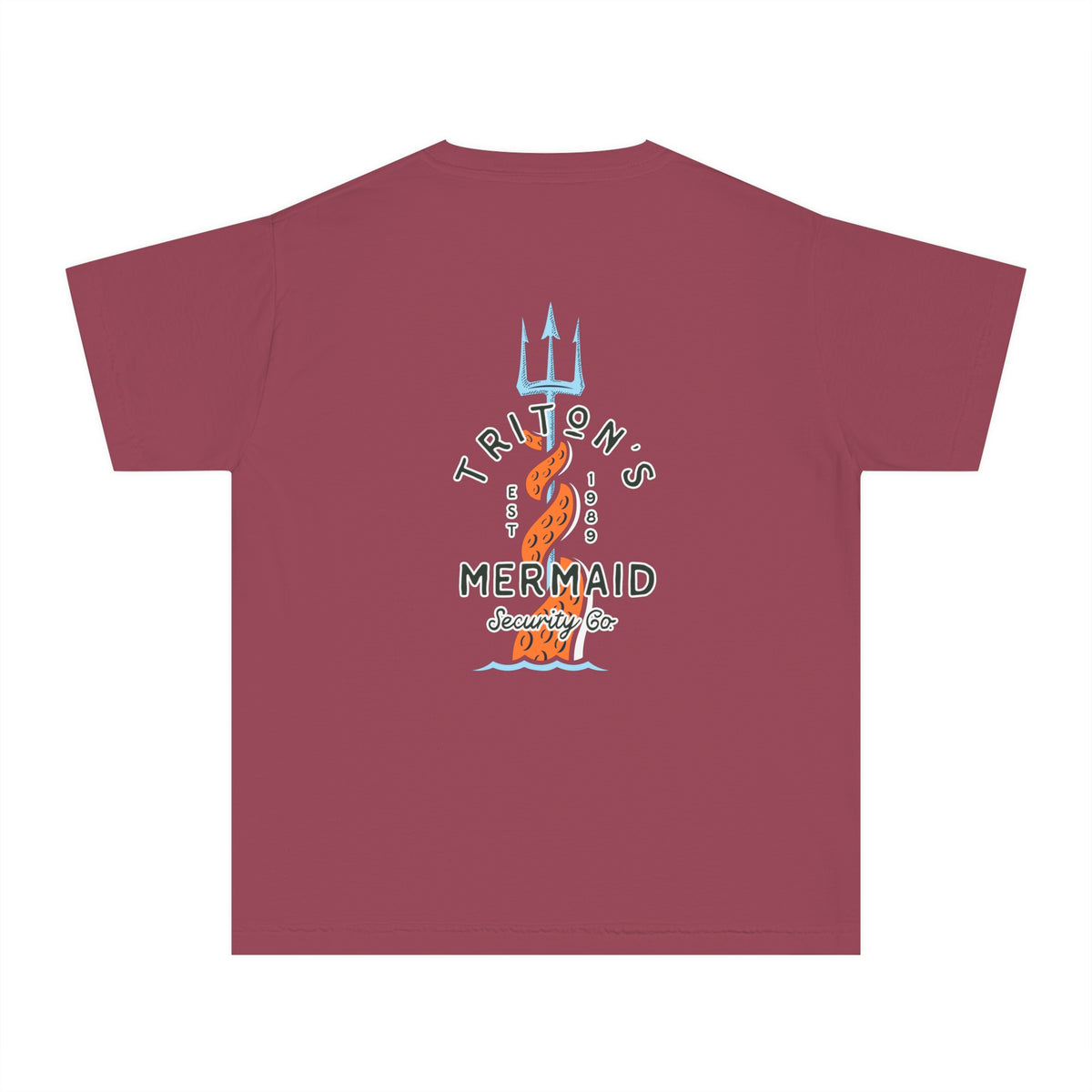 Triton's Mermaid Security Comfort Colors Youth Midweight Tee