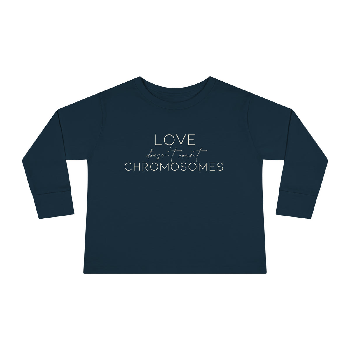 Joey's Journey Chromosome 6q Deletion Awareness Rabbit Skins Toddler Long Sleeve Tee