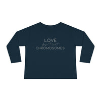 Joey's Journey Chromosome 6q Deletion Awareness Rabbit Skins Toddler Long Sleeve Tee