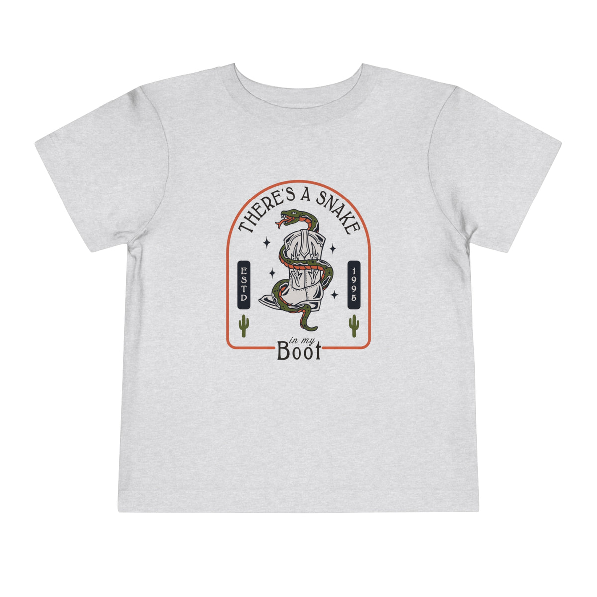 There's A Snake In My Boot Bella Canvas Toddler Short Sleeve Tee