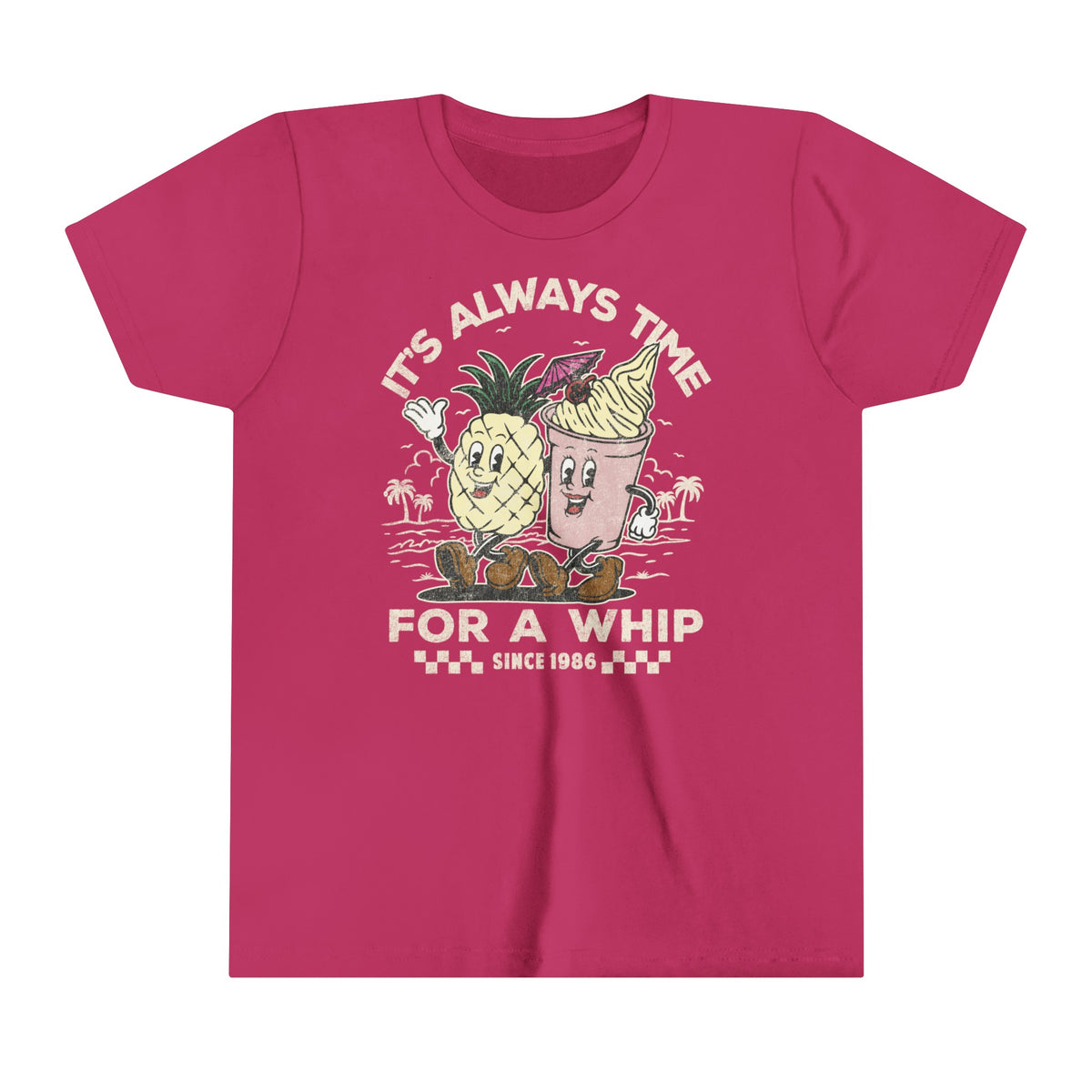 It's Always Time For A Whip Bella Canvas Youth Short Sleeve Tee