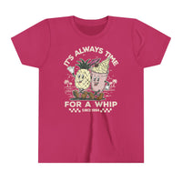 It's Always Time For A Whip Bella Canvas Youth Short Sleeve Tee