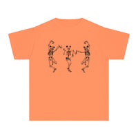 Dancing Skeletons with Ears Comfort Colors Youth Midweight Tee