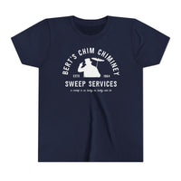 Bert’s Chim Chiminey Sweep Services Bella Canvas Youth Short Sleeve Tee