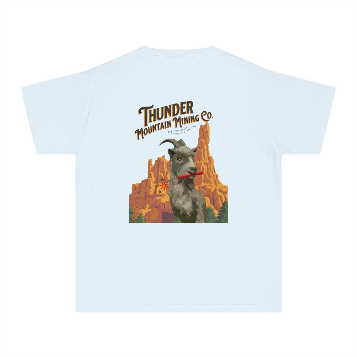 Thunder Mountain Mining Co. Comfort Colors Youth Midweight Tee