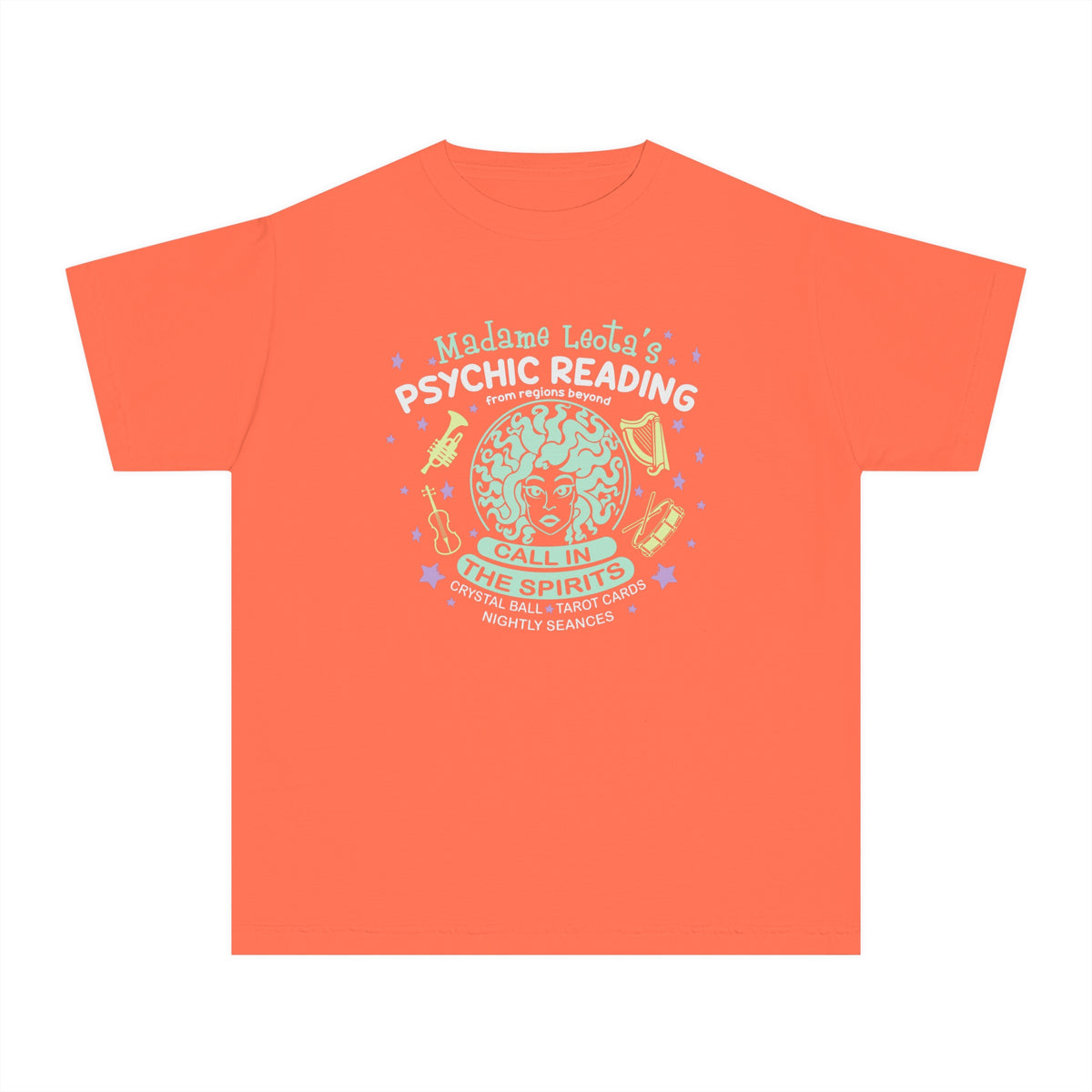 Madame Leota’s Psychic Readings Comfort Colors Youth Midweight Tee