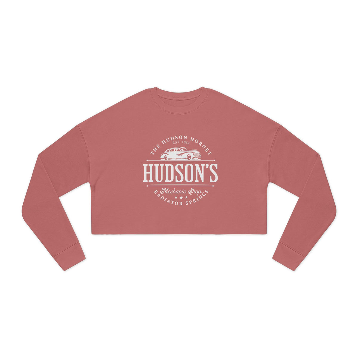 Hudson's Mechanic Shop Women's Bella Canvas Cropped Sweatshirt