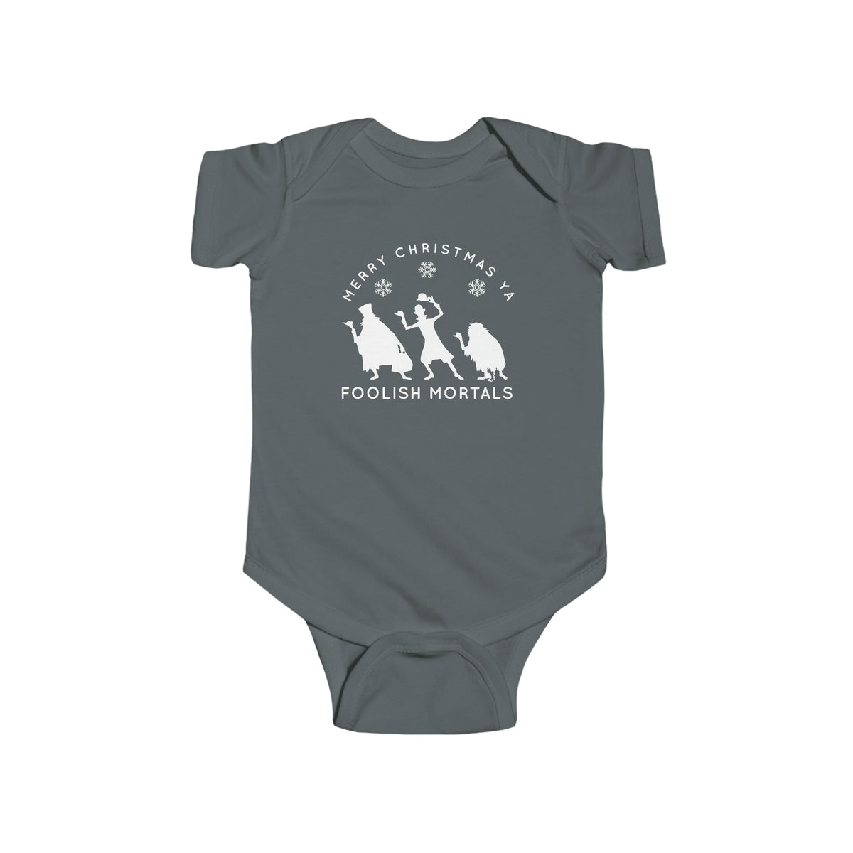 Merry Christmas Ya Foolish Mortals Rabbit Skins Infant Fine Jersey Bodysuit
