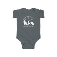 Merry Christmas Ya Foolish Mortals Rabbit Skins Infant Fine Jersey Bodysuit