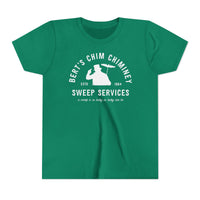 Bert’s Chim Chiminey Sweep Services Bella Canvas Youth Short Sleeve Tee