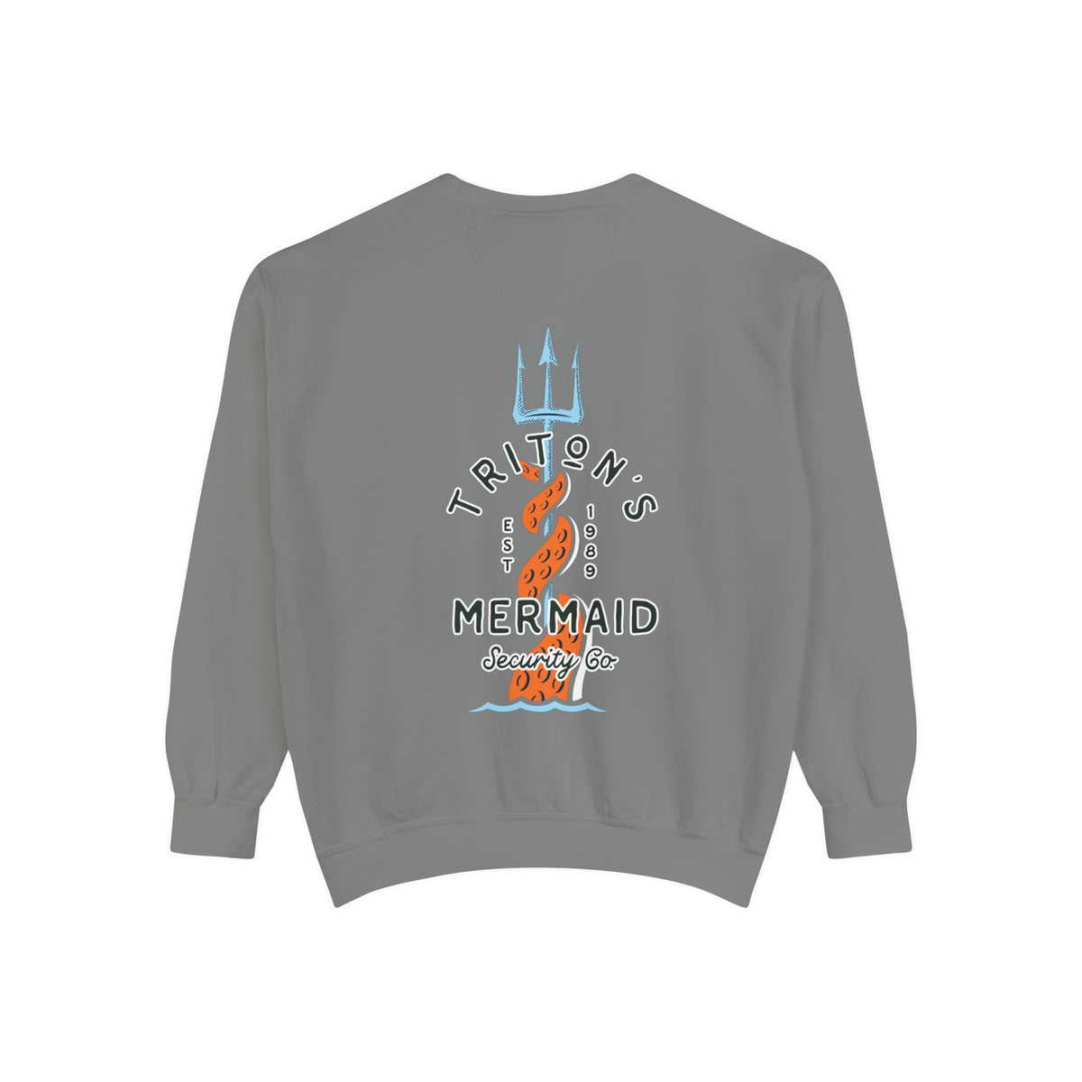 Triton's Mermaid Security Comfort Colors Unisex Garment-Dyed Sweatshirt