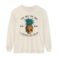 Yo Ho Pirates Life For Me Comfort Colors Unisex Garment-dyed Long Sleeve T-Shirt