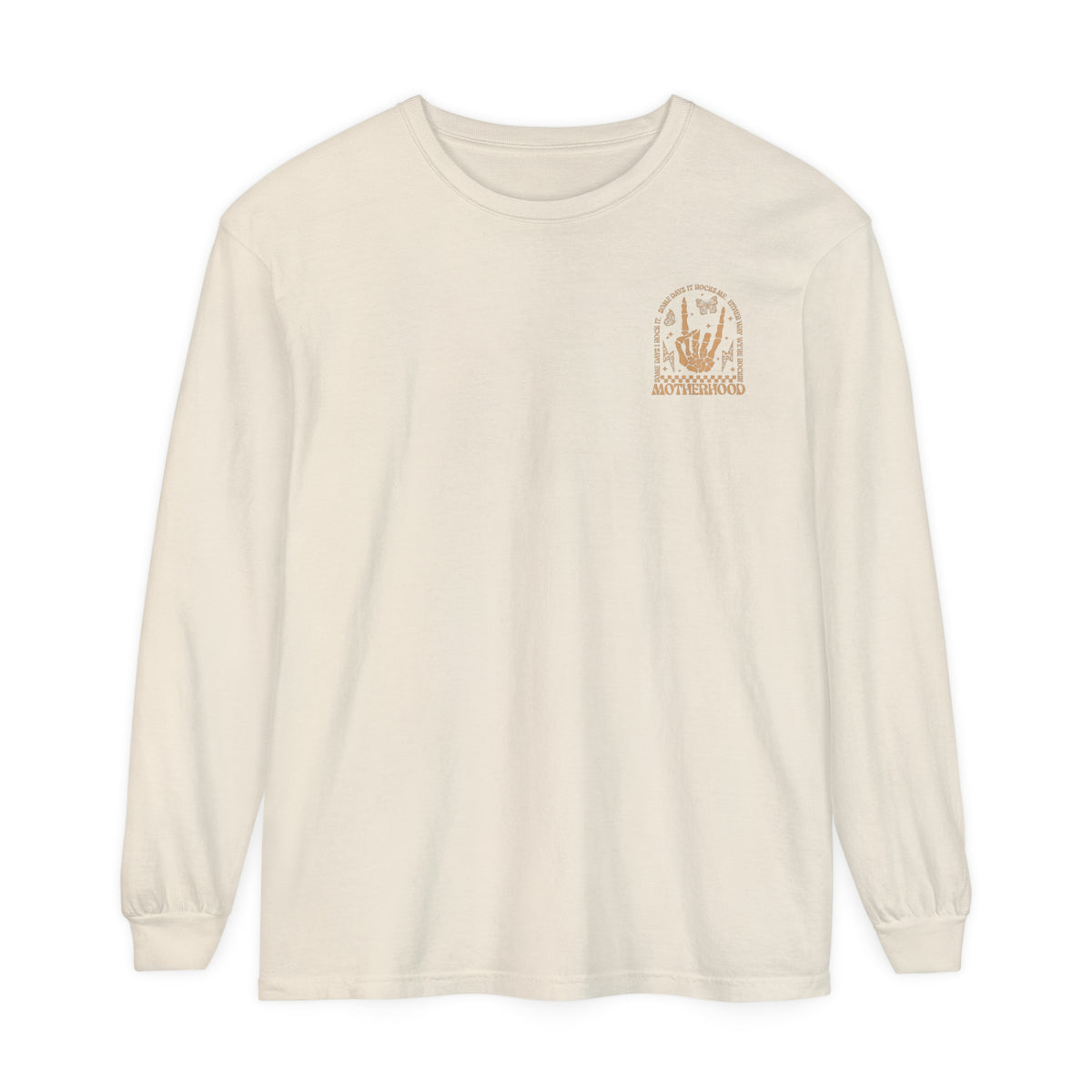 Motherhood Comfort Colors Unisex Garment-dyed Long Sleeve T-Shirt