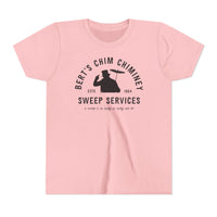Bert’s Chim Chiminey Sweep Services Bella Canvas Youth Short Sleeve Tee