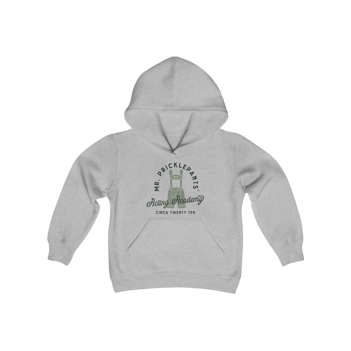 Mr. Pricklepants’ Acting Academy Gildan Youth Heavy Blend Hooded Sweatshirt