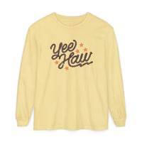 Yee Haw Comfort Colors Unisex Garment-dyed Long Sleeve T-Shirt