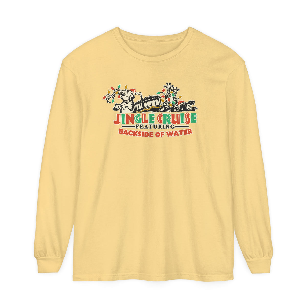 Jingle Cruise Comfort Colors Unisex Garment-dyed Long Sleeve T-Shirt