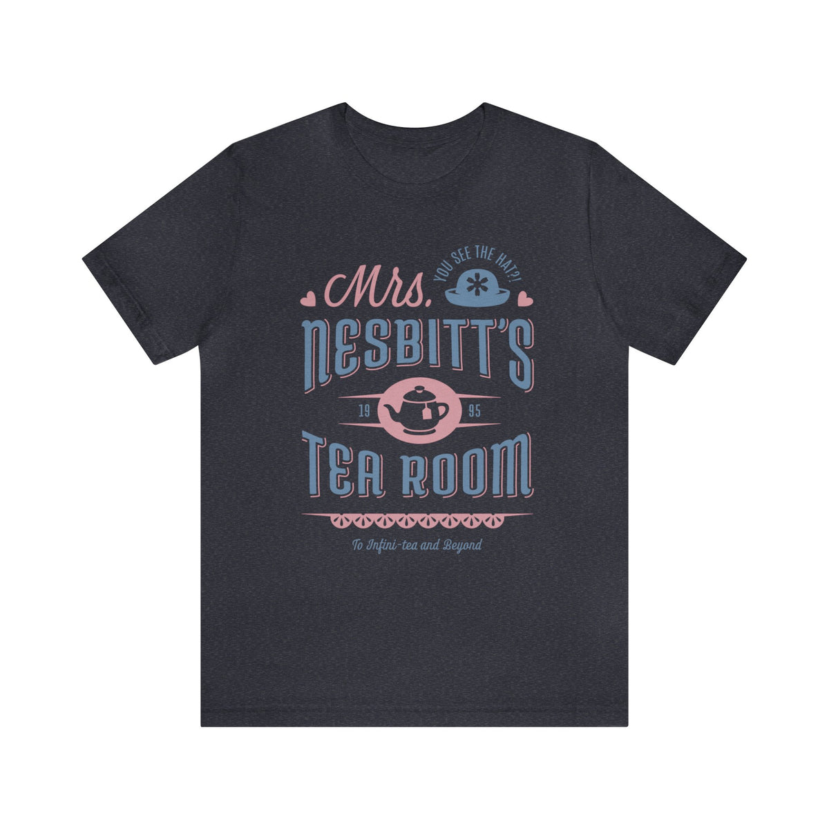 Mrs. Nesbitt’s Tea House Mint & Lavender Bella Canvas Unisex Jersey Short Sleeve Tee