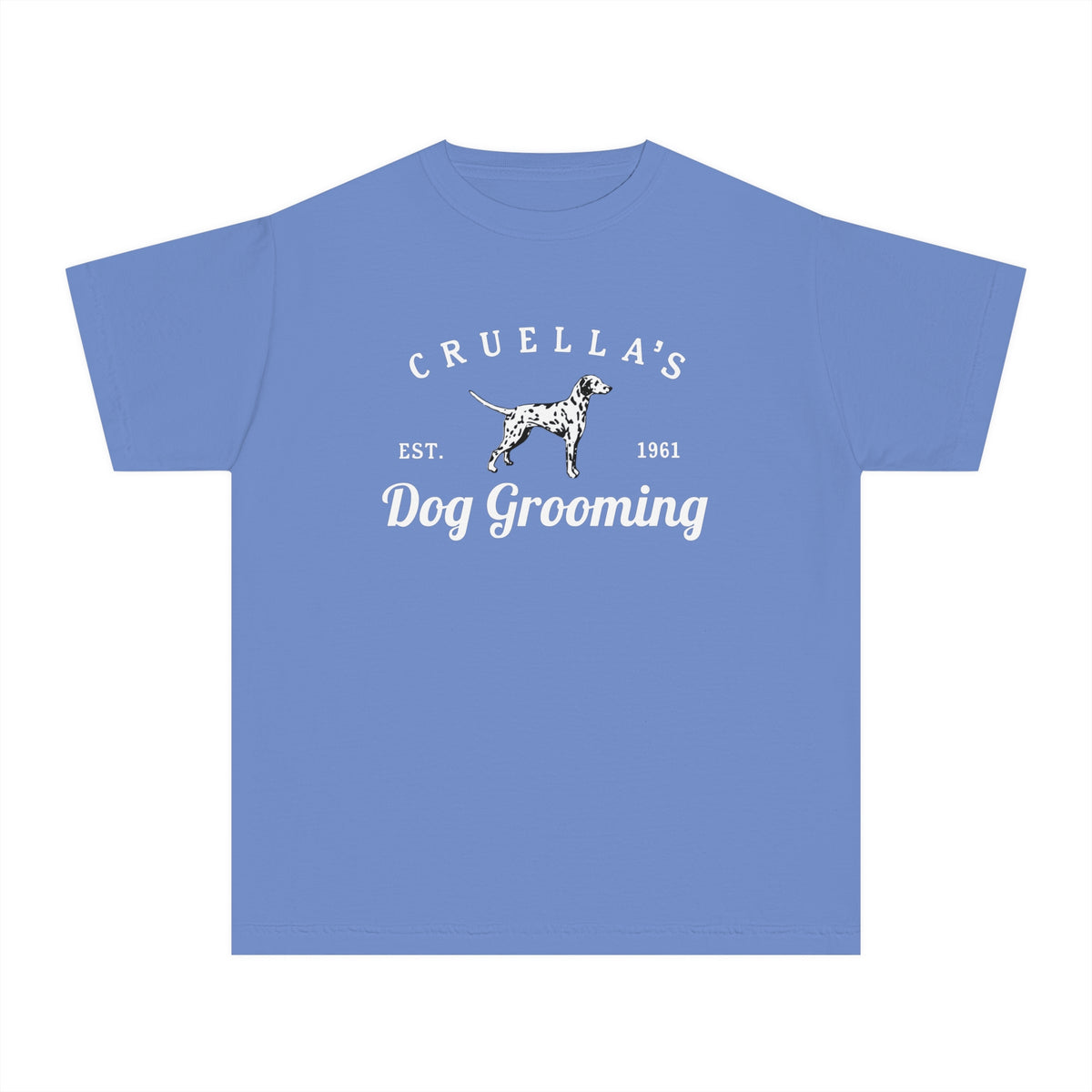 Cruella’s Dog Grooming Comfort Colors Youth Midweight Tee