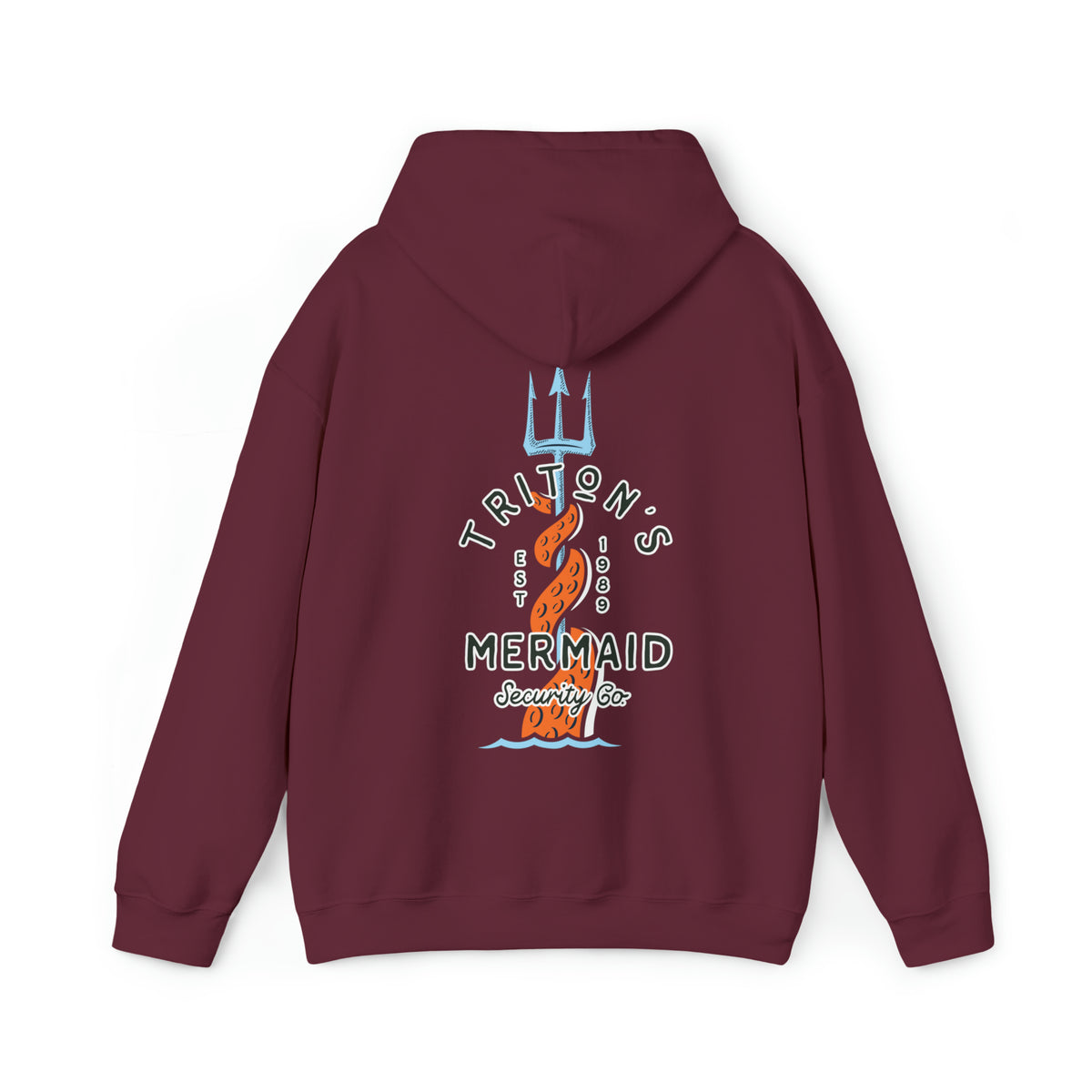 Triton's Mermaid Security Gildan Unisex Heavy Blend™ Hooded Sweatshirt