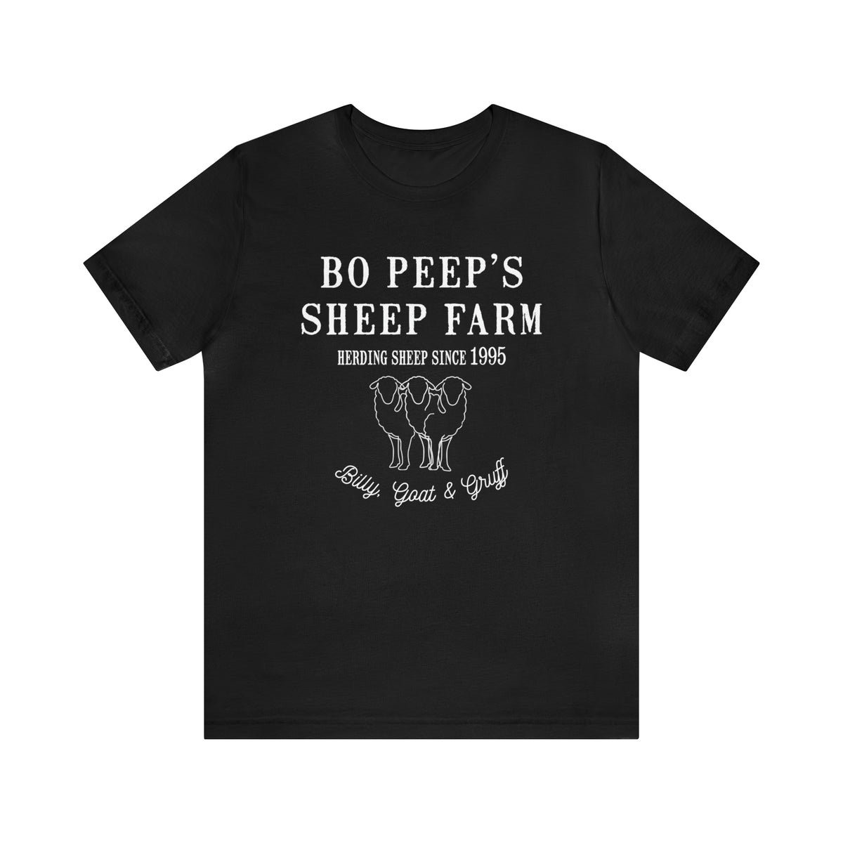 Bo Peep's Sheep Farm Bella Canvas Unisex Jersey Short Sleeve Tee