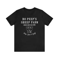 Bo Peep's Sheep Farm Bella Canvas Unisex Jersey Short Sleeve Tee