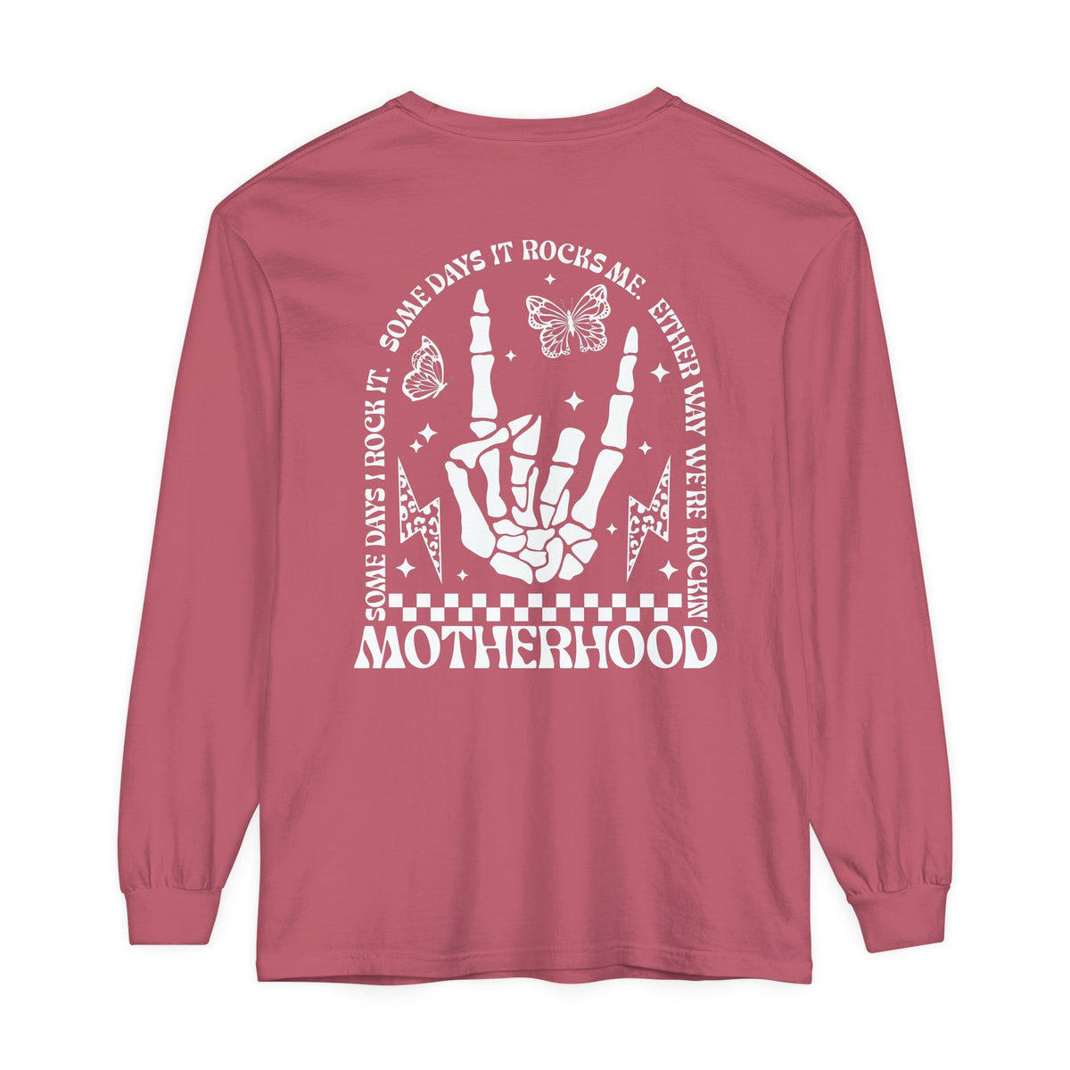 Motherhood Comfort Colors Unisex Garment-dyed Long Sleeve T-Shirt